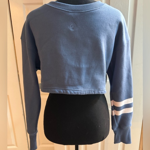 Ryderwear Blue Cropped Sweatshirt - Picture 6 of 6